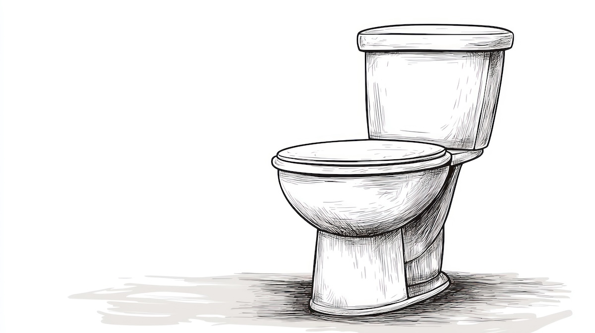 Illustration of a toilet