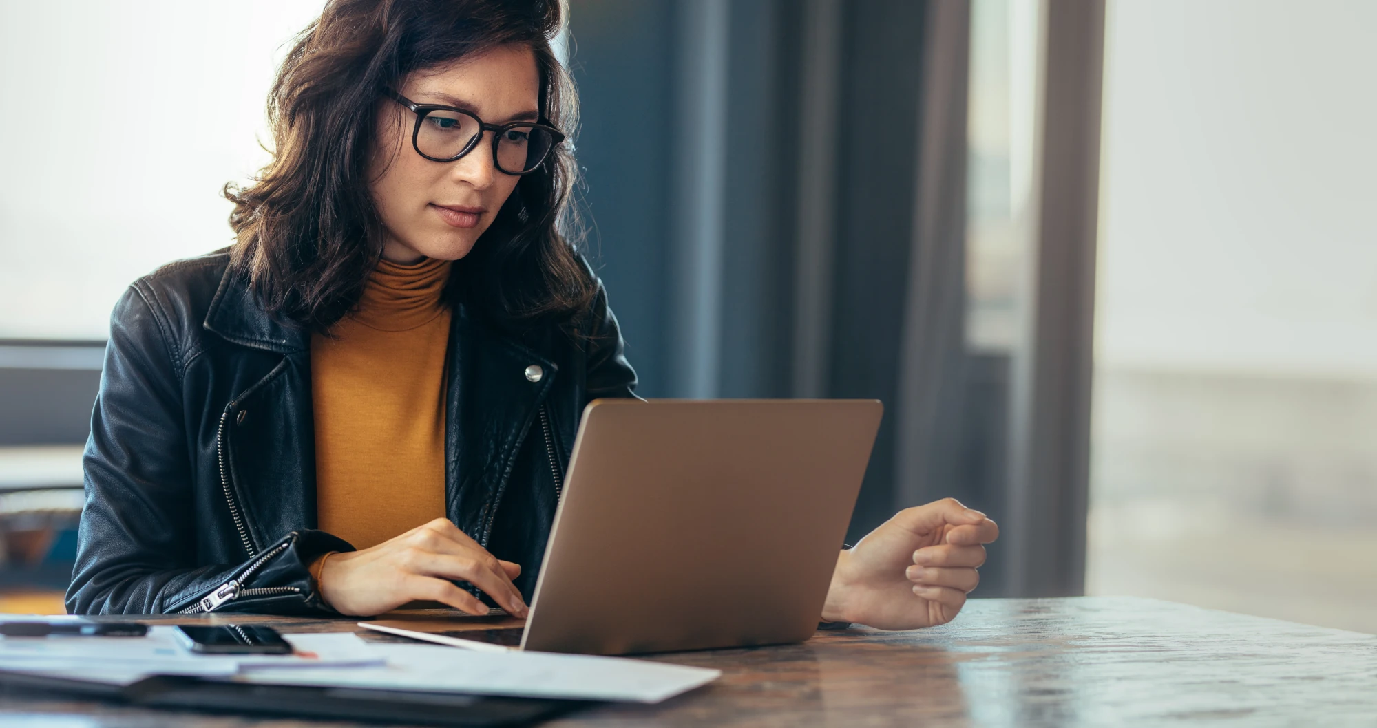 Woman reviewing information about EMDR therapy for anxiety